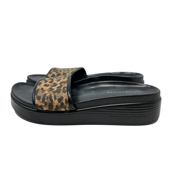 Donald J Pliner Fifi Slide Sandals Leopard Print Black Brown Size US 8 - Picture 11 of 13